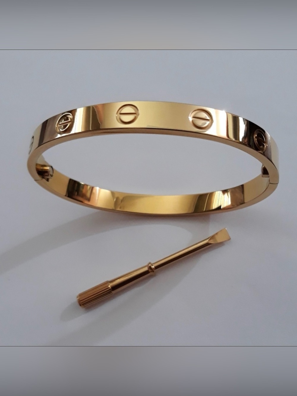 Generic Screw Bracelet with Screwdriver in Gold